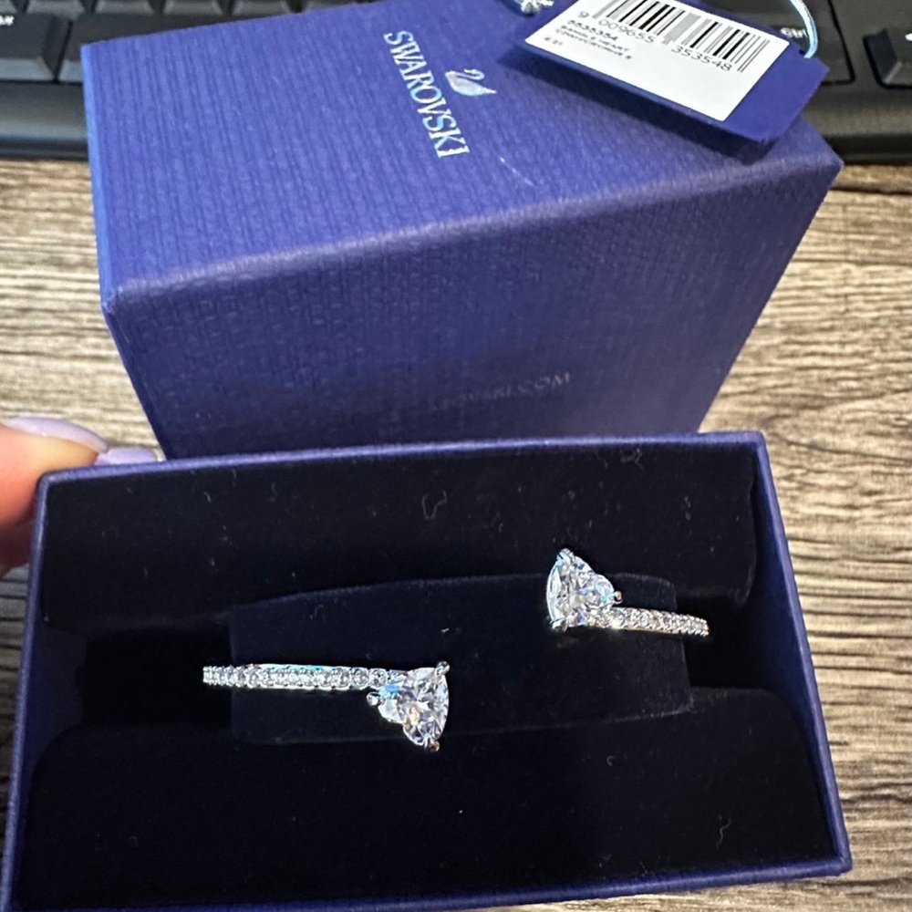 Swarovski Silver Heart Bracelet